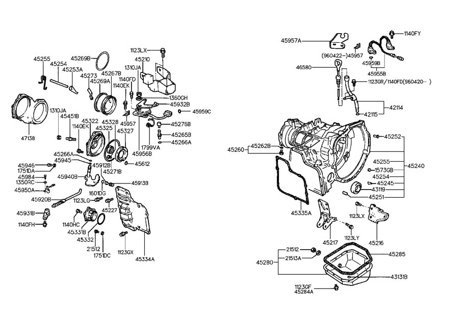 Кронштейн двигателя передний Hyundai Accent II (+ТАГАЗ) 2000-2012