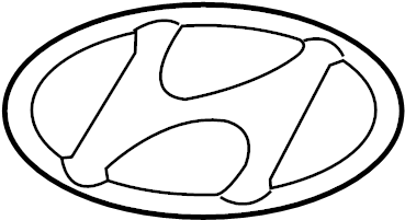 Эмблема на крышку багажника Hyundai Equus 2009-2016