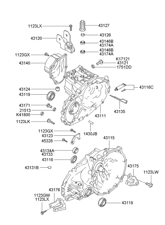 Кронштейн двигателя передний Hyundai Accent II (+ТАГАЗ) 2000-2012