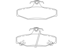 Колодки тормозные задние дисковые к-кт SsangYong Korando II (1996-2006)