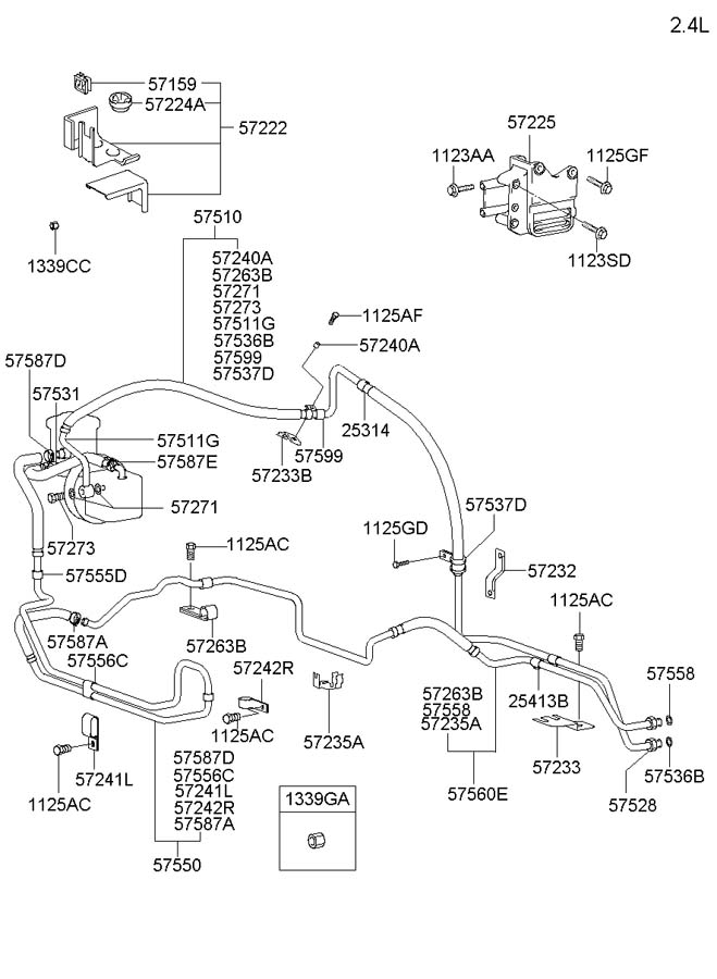 Кольцо уплотнительное рулевого механизма Hyundai Accent I 1994-2000