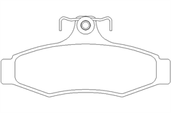 Колодки тормозные задние дисковые к-кт SsangYong Musso I (1993-2006)