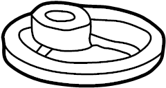 Чашка опорная передней пружины верхняя (металл)
