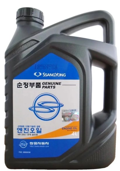 Масло моторное полусинтетическое SsangYong All Seasons Diesel/Gasoline 10W-40 4L