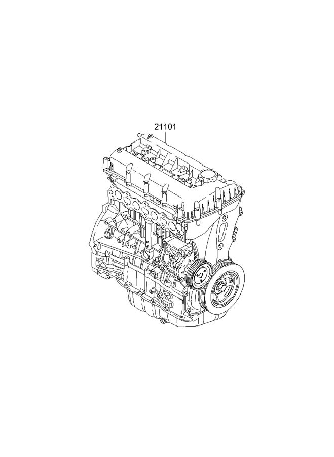 Двигатель 108Q12GA00 IX35 ix35/Tucson 2010-2015