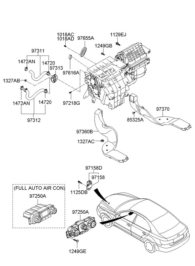 Пыльник (кузов внутри) Hyundai Equus 2009-2016