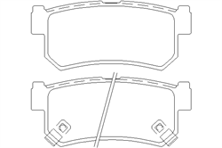 Колодки тормозные задние дисковые к-кт SsangYong Actyon Sport II (2012-2016)