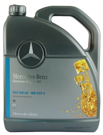 Масло моторное синтетическое Mercedes-Benz MB 229.3 5W-40 5L
