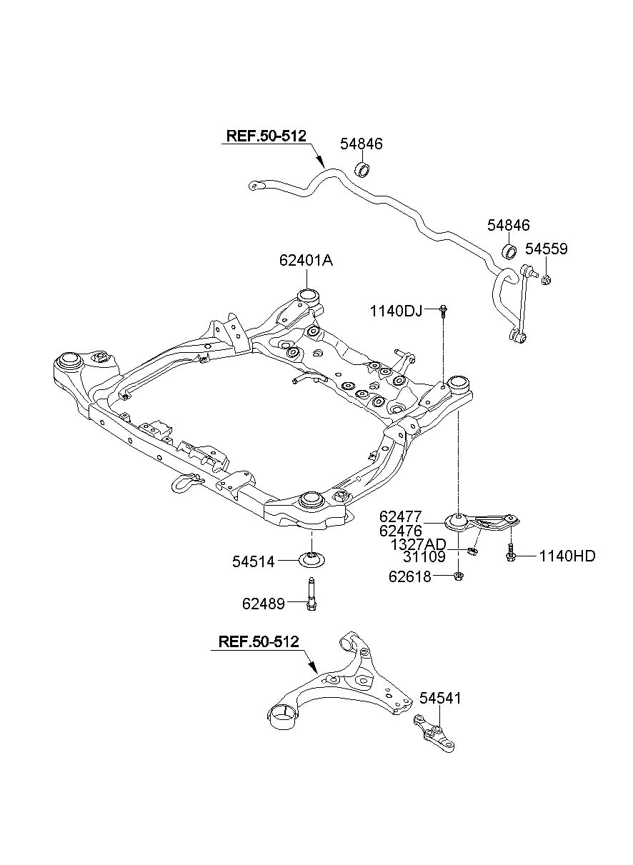 Кронштейн опоры шаровой Hyundai Elantra 2006-2011