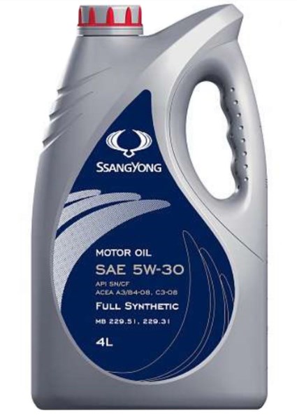 Масло моторное синтетическое Ssang Yong Motor Oil 5W-40 4L