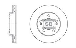 Диск тормозной FRT +ABS/ESP 4144109100 Sangsin #