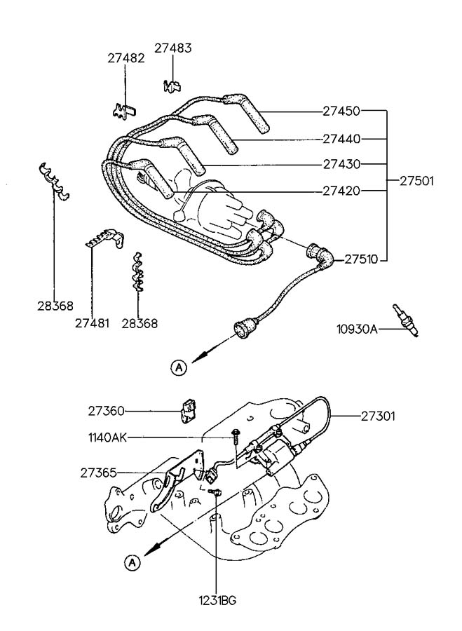 Катушка зажигания (1.8L; 2.0L SOHC)