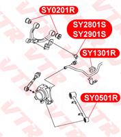 С/б переднего и заднего верхнего рычага  (multy-link) VTR #