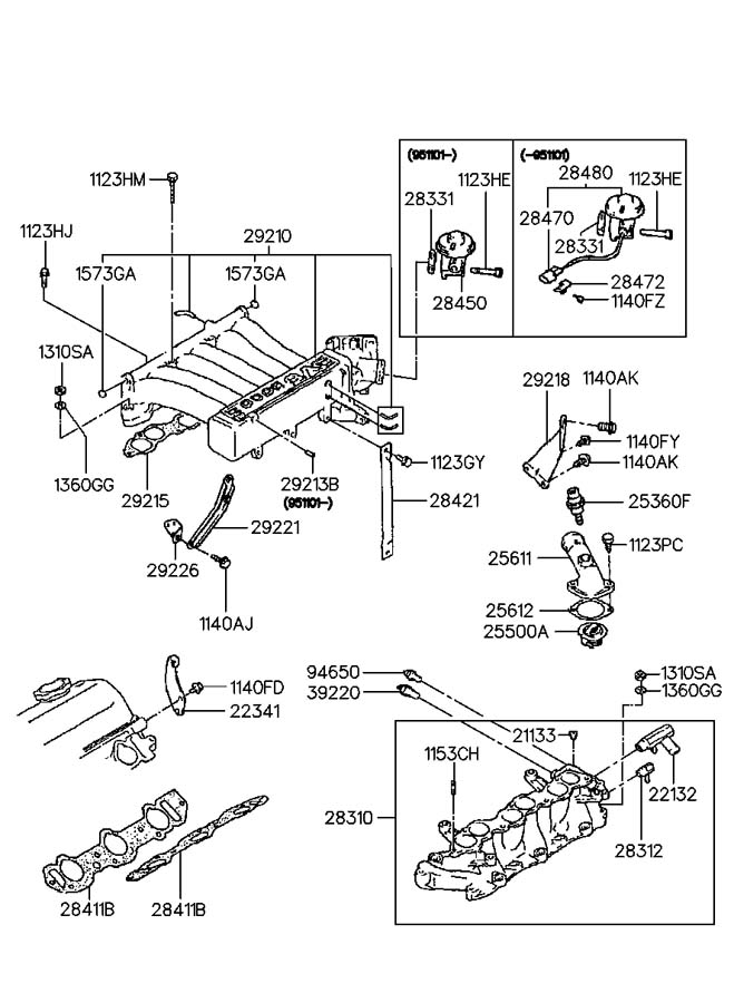 ПРОКЛАДКА КОЛЛЕКТОРА ВПУСК (ПАУКА)  3.0 GSL V6  04