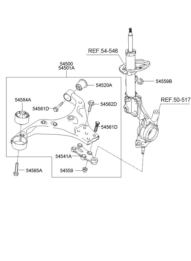 Рычаг FRT LH    2E000/1F000/100